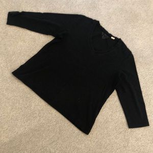 Chico’s V-Neck 3/4 Sleeve Shirt (L)